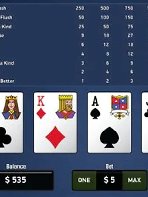 Jacks or Better by Betsoft at VegasAces casino